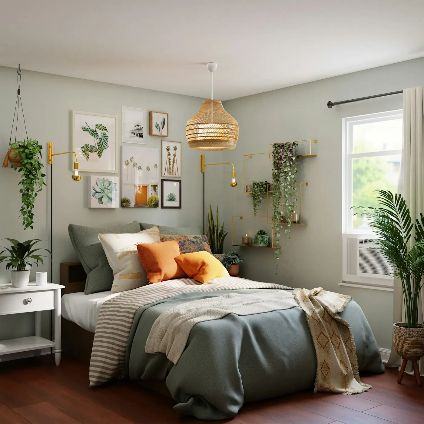 Quarto com móveis planejados sob medida e marcenaria personalizada