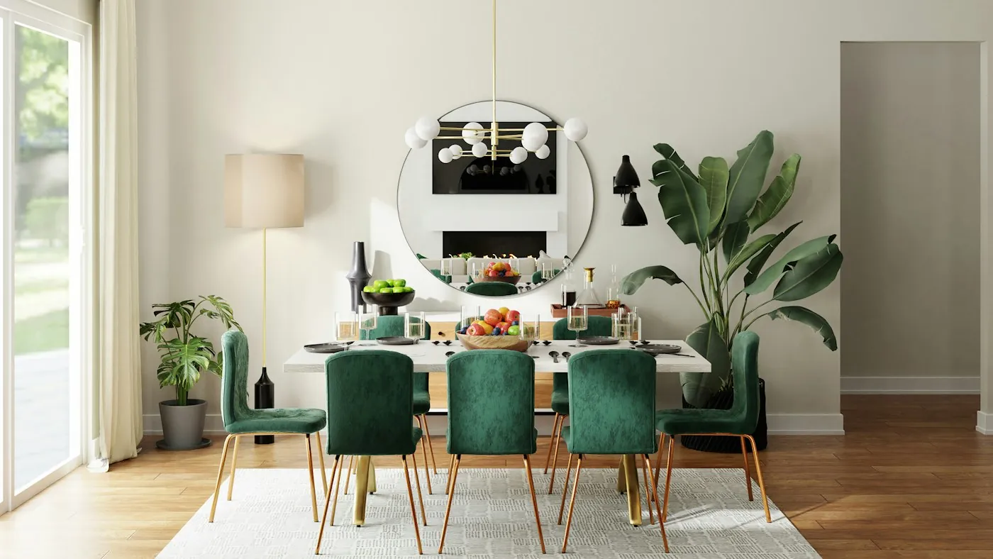 Sala de jantar com projeto personalizado de marcenaria